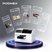 Imprimante PodNEX automatique intelligente à encre UV AI A3 à plat pour coques de téléphone, porte-clés, étiquettes pour animaux, étuis pour AirPods et ornements
