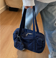 Sacs en Jean Tendance pour Femme Grande Capacité, Sacs à Bandoulière de Créateur avec Portefeuille pour Femme