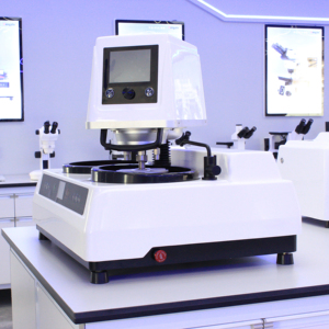 Máquina pulidora y pulidora de muestras metalográficas completamente automática para tratamiento de superficies metálicas de doble disco, de 2 discos, de 50 cm - Product Image 1