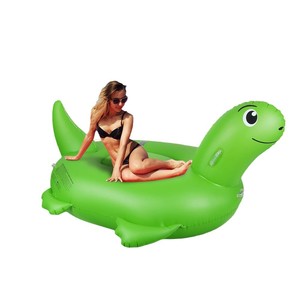 Chaise-lit gonflable octogonale en PVC en forme de tortue avec lumière LED solaire flottante sur l'eau, dossier inclinable, 127 cm x 180 cm, pour piscine - Product Image 1