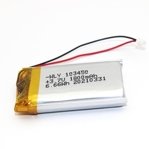 Batería de Polímero de Litio de 1800 mAh y 3.7 V con Certificado Adecuado Zn103450 en Stock, Batería de 1800 mAh - Product Image 5