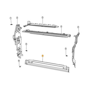 Couvercle inférieur du réservoir d'eau Jeep Compass 68244643AB, pièce de rechange en plastique pour modèles 2017-2021 - Product Image 4