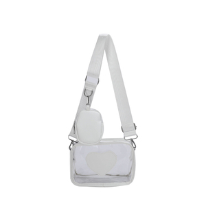Venta al por mayor de moda personalizada estadio aprobado transparente PVC transparente monedero de las mujeres bolsos cruzados para conciertos - Product Image 4