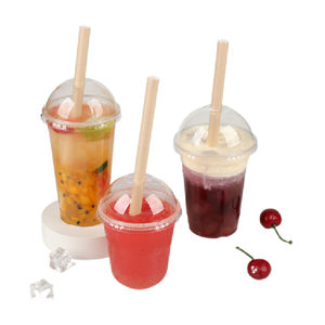 Vaso de PET de 500 ml para Jugo, Personalizado con Logotipo Impreso, Transparente, Desechable, para Té de Burbujas, Smoothies y Batidos, con Tapa - Product Image 3