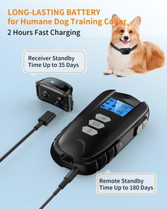 ปลอกคอฝึกสุนัขแบบรีโมทพร้อมตัวหยุดเสียงเห่า, เครื่องฝึกสัตว์เลี้ยงไฟฟ้าแบบชาร์จได้และกันน้ำ, สายรัดปรับได้พร้อมเสียงบี๊บและระบบสั่น - Product Image 5