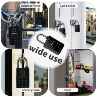 Nouvelle Arrivée - Alarme Intelligente Biométrique - Application Tuya - WiFi - Mot de Passe par Empreinte Digitale - Alliage de Zinc - IP66 - Cadenas Étanche