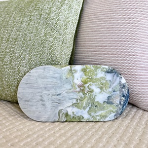 <span class=keywords><strong>Plateau</strong></span> de vanité de luxe en <span class=keywords><strong>marbre</strong></span> vert émeraude, organisateur double face en pierre naturelle pour salle de bain et décoration de <span class=keywords><strong>table</strong></span> basse - Product Image 4