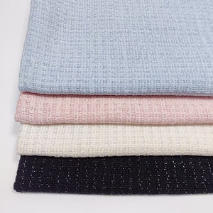 2025 Hot Bán Nhỏ Thơm Phong Cách 100% Polyester Dệt Thô Tweed Vải Cho Ăn Mặc - Product Image 6