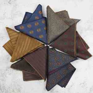 Wholesale Vintage Paisley Design Men Pocket square New <b>Polyester</b> Handkerchief for Dress - Product Image 2