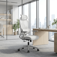 Chaise de bureau de direction ergonomique neuve en maille, inclinable et rembourrée, pivotante pour ordinateur