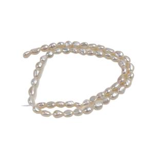 5-6mm Natural Freshwater Real Pearl String Double-Sided Light Baroque Shaped DIY Jewelry Pink <b>Color</b> Straight Hole Scattered <b>Bead</b> - Product Image 5