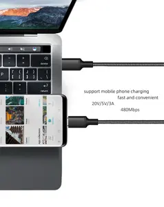 Yüksek kaliteli tip-c C kablo USB 20V/3A tip-c hızlı şarj mobil telefon veri kablosu