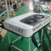 Climatiseur de toit tout-en-un 12V 24V DC sans ralenti pour cabine de semi-remorque, camping-car et caravane