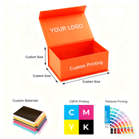 Caja de Regalo de Lujo Personalizada, Color Beige Claro, Simple y Elegante, con Cinta de Seda, Caja de Regalo Magnética Plegable de Papel para Empaque