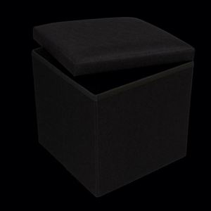 Modern Fabric <b>Storage</b> Ottoman Bench Living Room Furniture Contemporary Design Beige Upholstered <b>Seat</b> with Hidden Compartment - Product Image 4