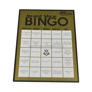 Tablero de bingo de fábrica, juego de bingo con número personalizado imprimible, juego de recreación, rompecabezas, tarjeta de bingo educativa