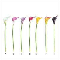 Fleur artificielle Nouvelles lys artificielles Calla pour la décoration de la maison Salon Ornements floraux