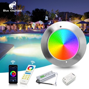 10 mét nhựa đầy <span class=keywords><strong>LED</strong></span> hồ bơi đèn DC12V RGB ứng dụng thông minh Wifi âm nhạc kiểm soát Kit thép không gỉ inground hồ bơi ánh sáng điện áp thấp - Product Image 1
