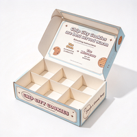 Emballage en carton pliable biodégradable personnalisé en gros pour gâteaux, biscuits, cookies, beignets avec logo et insert