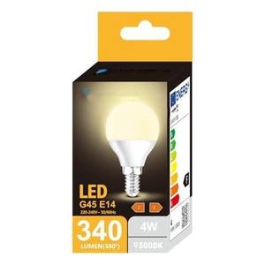 Bombilla LED G45 E14 4W 3000K, iluminación cálida, eficiente y compacta, ideal para decoración y ahorro de energía. - Product Image 1