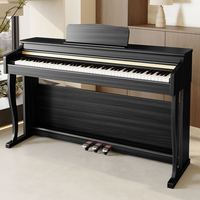 Piano Digital Tegak 88-Tuts 3 Pedal Keyboard Sensitif Sentuhan Speaker Terintegrasi untuk Penggunaan di Rumah