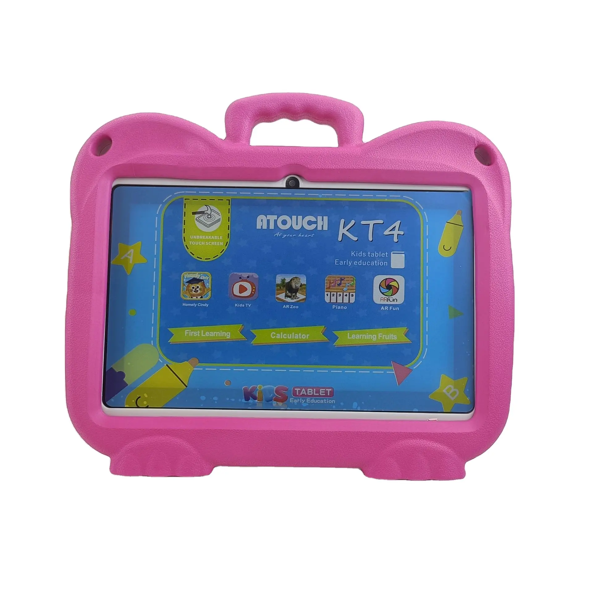 7 Inch Android Kids Tablet Voor Kinderen Ouderlijk Toezicht 4 Gb Rom 64 Gb Opslag Tablet Pc Met Eva Schokbestendig Geval