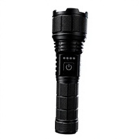 Lampe torche LED rechargeable par USB, à focalisation réglable, lampe de poche pour le camping, la randonnée, la chasse, la pêche, les situations d'urgence en plein air