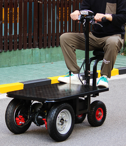 Truk Flatbed Listrik Tugas Berat dengan Kursi Lepas Pasang untuk Pengangkutan Semen dan Kerikil di Lokasi Konstruksi, Cocok untuk Gerobak Dorong - Product Image 6