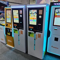 Distributeur automatique de jetons Funova D08 avec écran tactile capacitif de 18,5 pouces, prend en charge plusieurs modes de paiement pour les salles d'arcade
