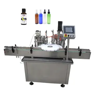 Full set complete liquid vials filling and capping machine for small bottles nail polish bottling equipment