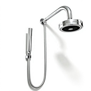 Wandmontierter Zweifunktions-Duschsatz mit Kopfbrause und Handbrause, Duschumstellventil-Set mit Duscharm und Halterung - Product Image 2