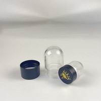 Pot en verre à large ouverture, écologique, recyclable, résistant aux enfants, avec couvercle en dôme résistant aux enfants, 1 oz, 2 oz, 3 oz, 4 oz