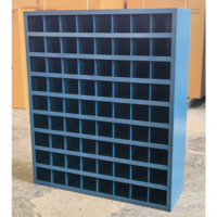 Boîte de rangement à 72 compartiments, type pigeonhole, 12" x 33-3/4" x 42", bleue