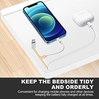 Support de rangement à clipser pour tête de lit de lit superposé de dortoir, organisateur de plateau sans perçage, installation facile avec support pour téléphone