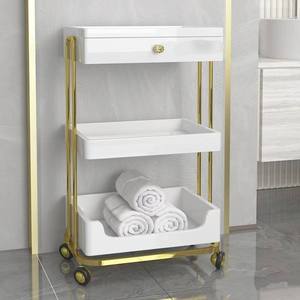 Modern Rotation Hair Trolley <b>Cart</b> Beauty Trolley Makeup Storage Trolley - Product Image 3