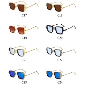 2023 <strong>New</strong> Arrival Fashion <strong>Style</strong> Retro Square Classical Metal Frame Men's Sunglasses Sun <strong>Glasses</strong> Men - Product Image 5