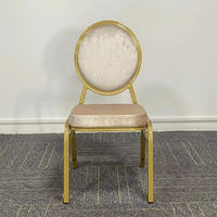 Chaises empilables en métal pour mariages et événements, chaises de restaurant, chaises de banquet d'hôtel d'occasion pour événements et fêtes de mariage
