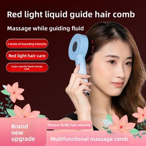 Nuevo Peine Eléctrico de Corriente para el Crecimiento del Cabello, Peine de Masaje con Luz Roja para Medicina Capilar, Peine para el Cuero Cabelludo con Conducción Líquida para la Salud del Cuero Cabelludo en Casa - Product Image 3