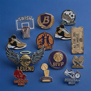 Vente en gros : Badges émaillés en alliage de zinc pour collection de fans de sport, thèmes maillot de basketball et baskets, <span class=keywords><strong>Los</strong></span> <span class=keywords><strong>Angeles</strong></span> <span class=keywords><strong>Lakers</strong></span>-NBA, cadeaux personnalisés - Product Image 2