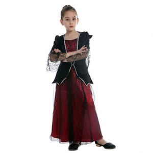 Décorations d'Halloween, costumes pour filles, robe de princesse vampire, vêtements de fantôme pour filles, cape de vampire, costumes pour enfants, robes de cosplay - Product Image 2