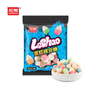 Venta al por mayor Halal Helado Cupcake Forma Pastel personalizado en forma de mezcla de frutas Gummy Jelly Candy Sour Sweet 3D Candy - Product Image 5