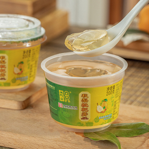 Double Coins Poire Loquat Pudding Saveur Sucrée Alimentaire Snack <span class=keywords><strong>Chinois</strong></span> 200g/Bol <span class=keywords><strong>Gelée</strong></span> de Fruits Prix Fabricant - Product Image 4