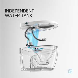Inodoros Inteligentes Modernos para Hotel, Montados en el Suelo, de Cerámica Electrónica, Automáticos, Juego de Inodoros Inteligentes para Baño - Product Image 5