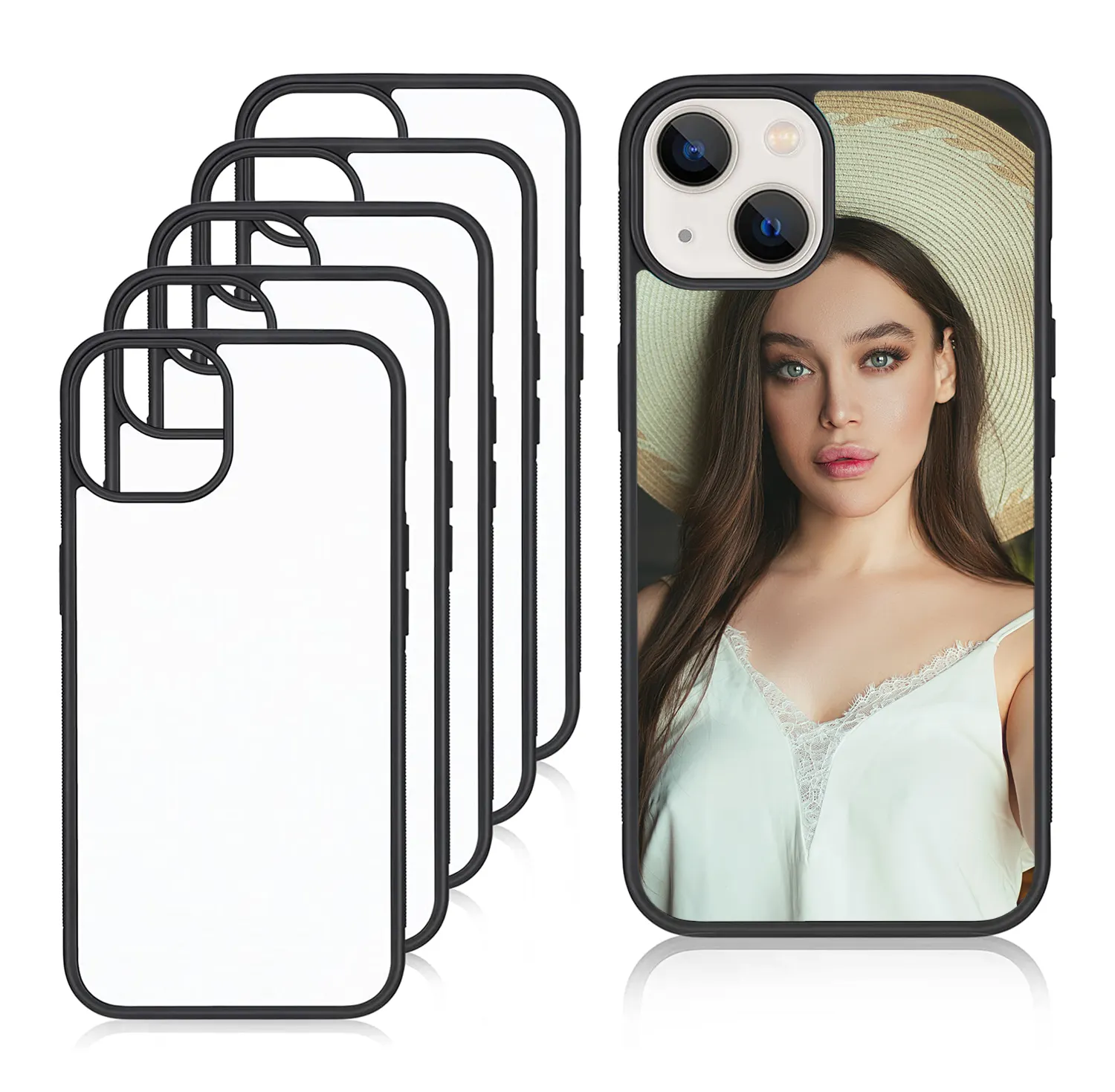 Heat Transfer 2D Blank Sublimasi Casing Ponsel untuk Iphone 14 Pro Max Plus