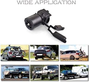 7 à 4 Voies 5 Voies Remorque Lumière <span class=keywords><strong>Adaptateur</strong></span> de <span class=keywords><strong>Prise</strong></span>, 7 broches Rondes à 4 Broches 5 Broches Plat Lame de Remorque de Bateau de RV Connecteur - Product Image 6