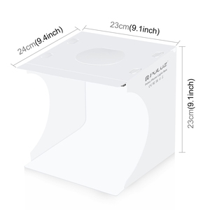 Tenda Studio Fotografico Pieghevole PULUZ 20cm 550LM con 2 Sfondi, Alimentazione USB, per Riprese di Prodotti per Piccole Imprese - Product Image 3