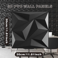 Panneau Mural 3D Diamant à Raccords Irréguliers – Tapisserie Dorée Mate pour la Décoration Murale Intérieure et le Plafond