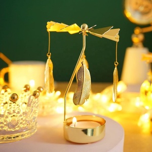 Wholesale Rotating <strong>Candle</strong> <strong>Holder</strong> Christmas Wedding Gifts Custom Logo Tealight Metal Carousel <strong>Candle</strong> <strong>Holder</strong> - Product Image 6