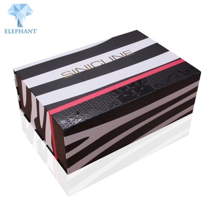 Custom Logo Top Grade Paper Cardboard Luxury Black Foldable Shoe Box - Product Image 4