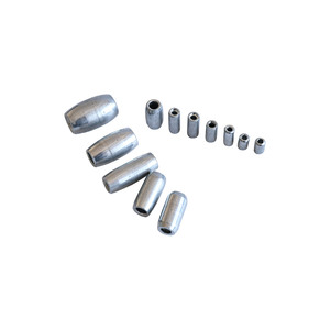 Plomada de hierro galvanizado sin plomo, giratoria, de cilindro hueco, ecológica, resistente a la corrosión, de alta resistencia para redes de pesca en río. - Product Image 3